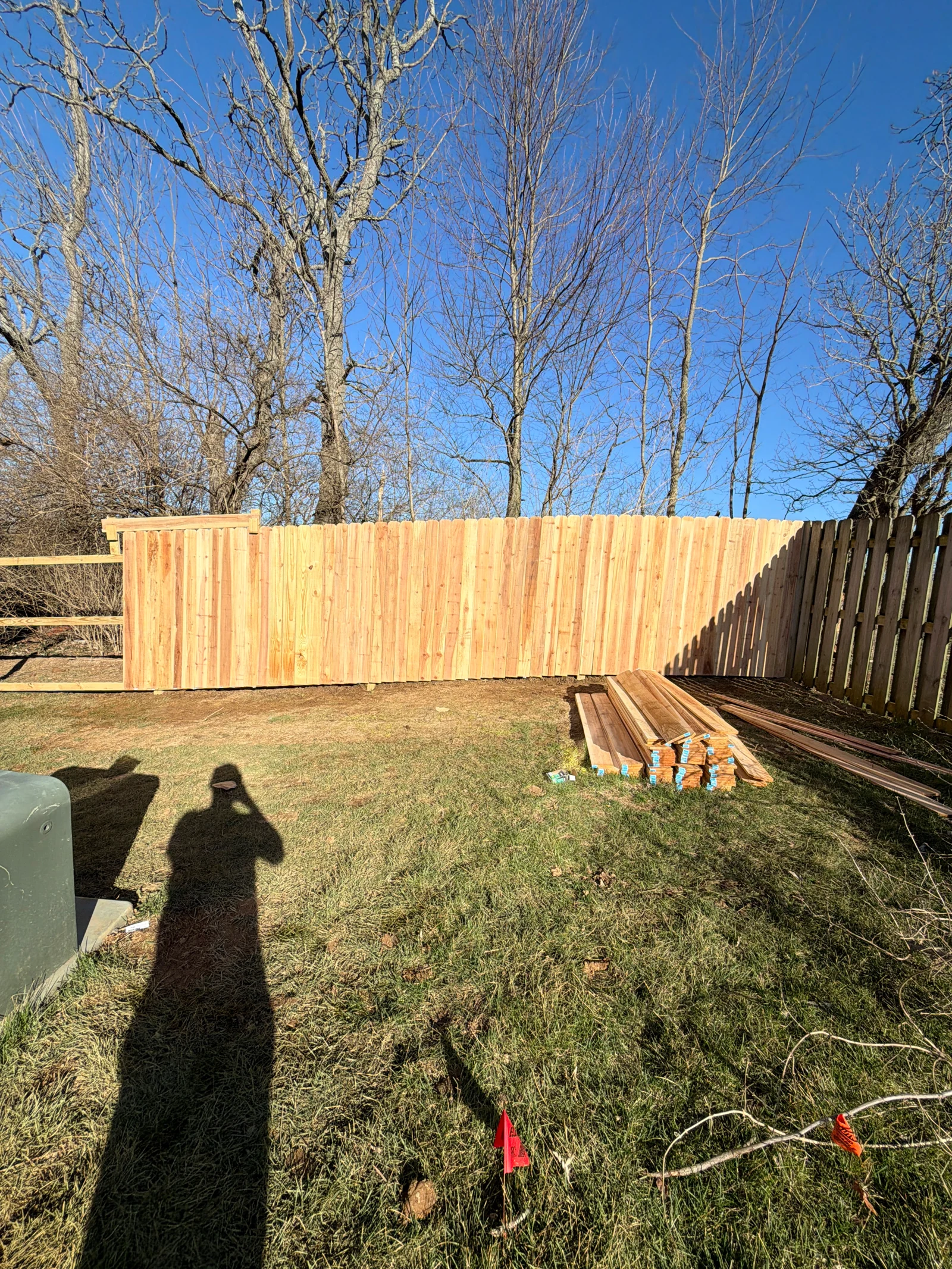 Fence Panel Installation — Front View at an Arorix customer project
