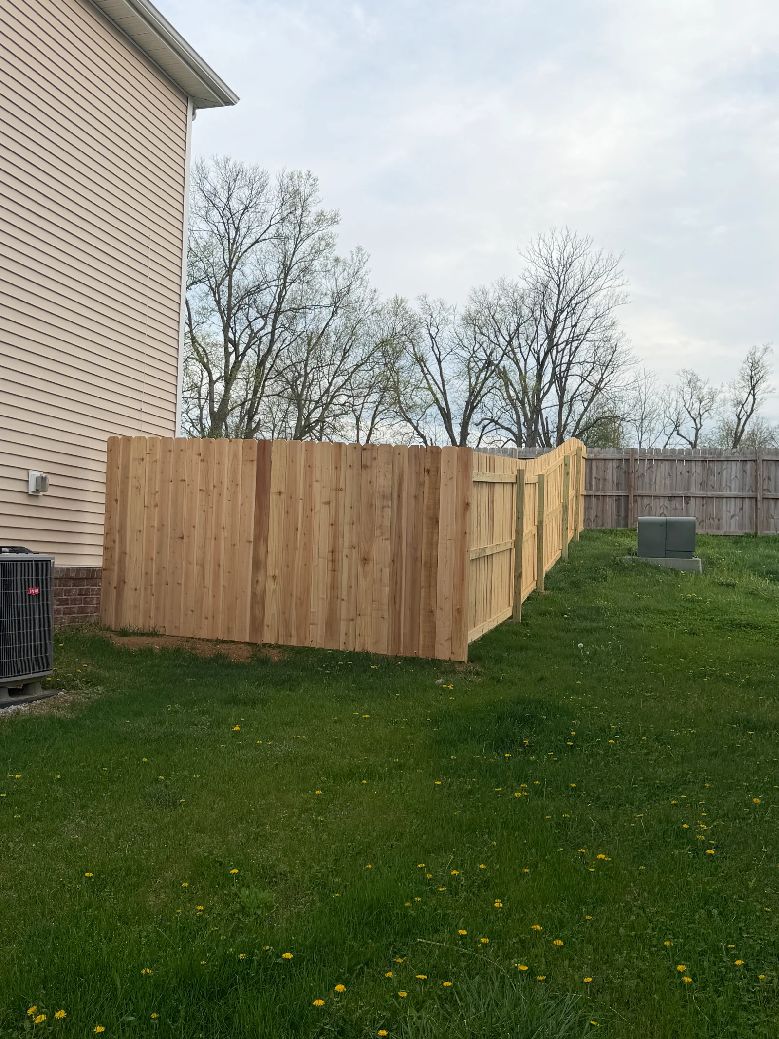 Privacy Fence — House Corner at an Arorix customer project