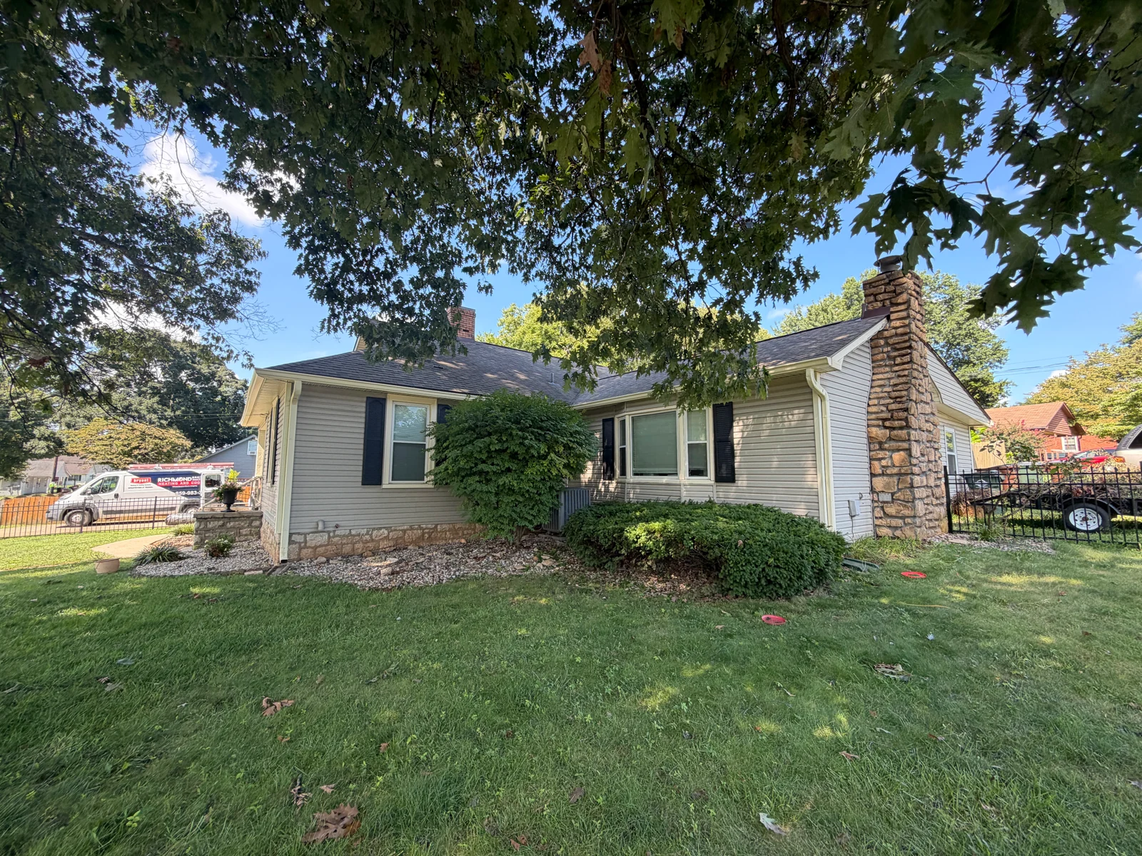 House Exterior — Before Preparation on a house repaint by Arorix Home Solutions
