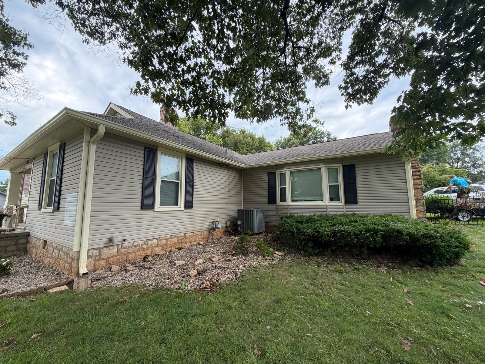 Side Windows — Before Repainting on a house repaint by Arorix Home Solutions
