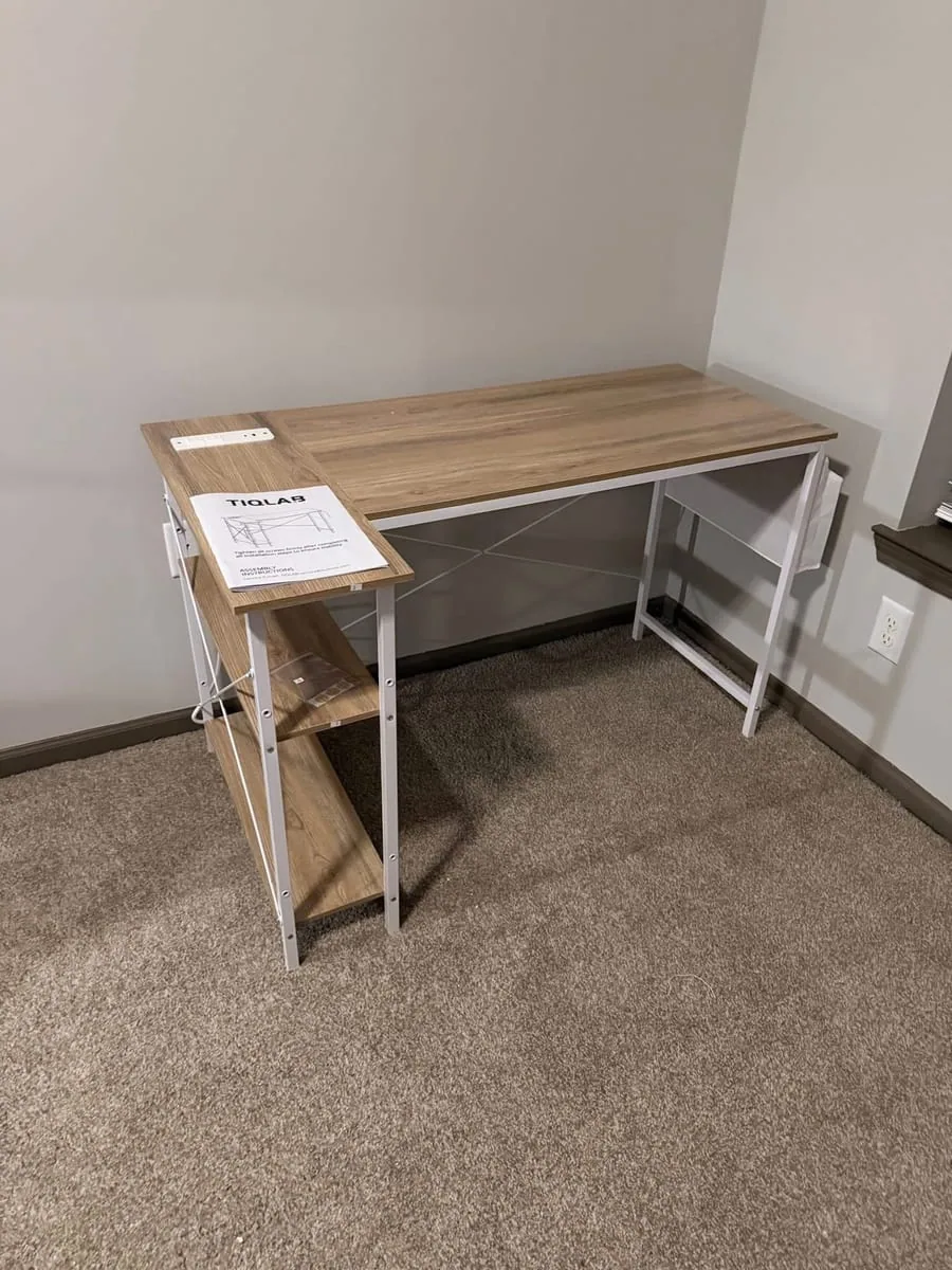 Finished desk assembled by Arorix Home Solutions in Lexington Kentucky
