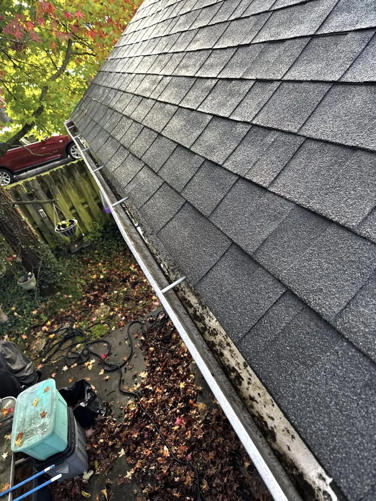 Additional view from a residential gutter-cleaning project by Arorix Home Solutions in Lexington Kentucky